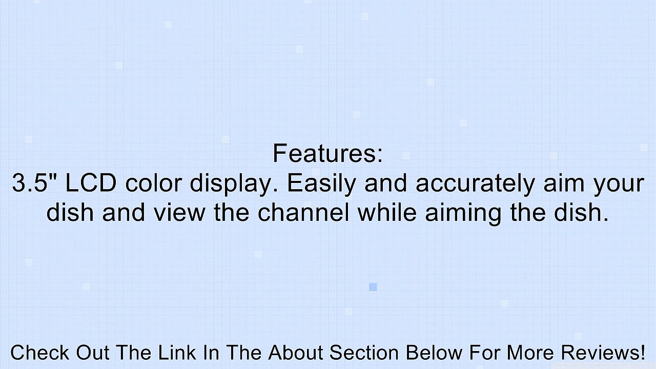 3.5" LCD SAT link WS-6906 DVB-S FTA Data Digital Satellite Signal Finder Meter Review