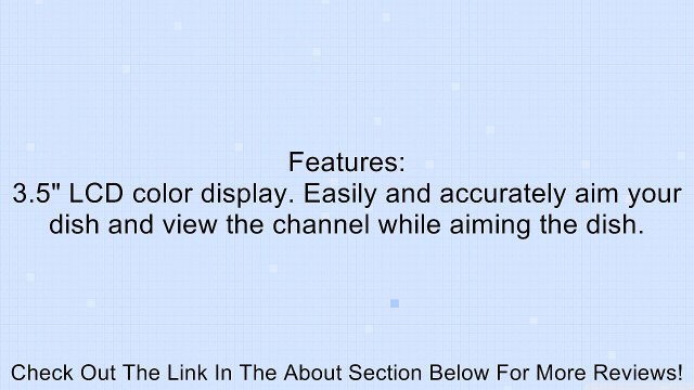 3.5 LCD SAT link WS-6906 DVB-S FTA Data Digital Satellite Signal Finder Meter Review
