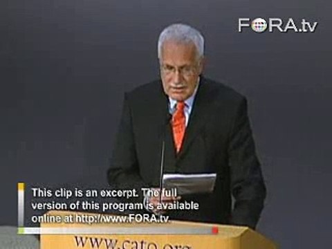 Vaclav Klaus on Supranationalism in Europe