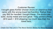 Mont Hard Single Side Shower Door Knob in Polished Chrome Finish for Frameless Heavy Glass Shower Doors Review