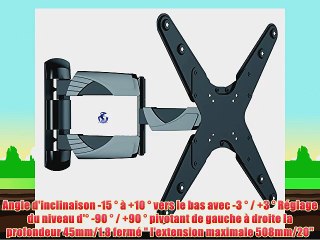 Invision Â® Support TV Mural - Nouveau Mince la Ligne de Conception avec Cantilever Bras inclinable