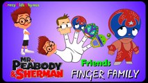 Mr Peabody and Friends Cartoon Finger Family | Children Nursery Rhyme Kids Rhyme