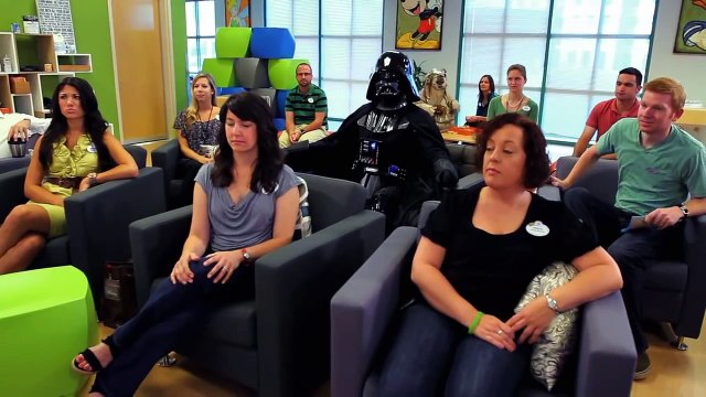 Brainstorming with Darth Vader for Disney's Star Wars Weekends Walt Disney World
