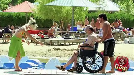 Disabled Man Falls In Water Prank