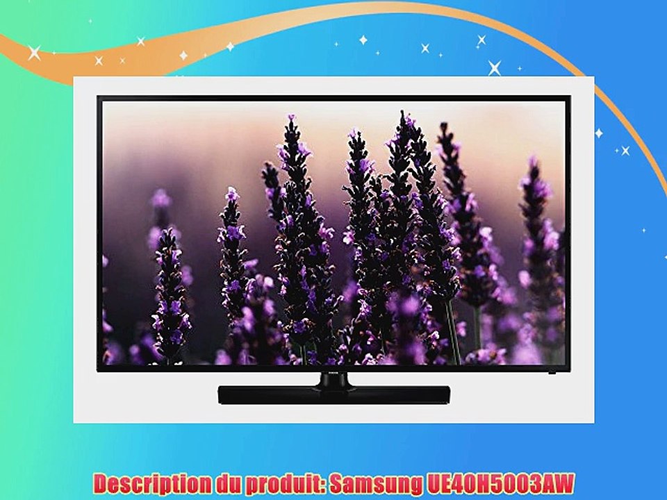 Samsung UE40H5003 TV Ecran LCD 40  (102 cm) 1080 pixels Tuner TNT 100 Hz