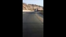 Pakistani Men Stops 22 Wheeler Brake Failed Truck on Salat Range Area