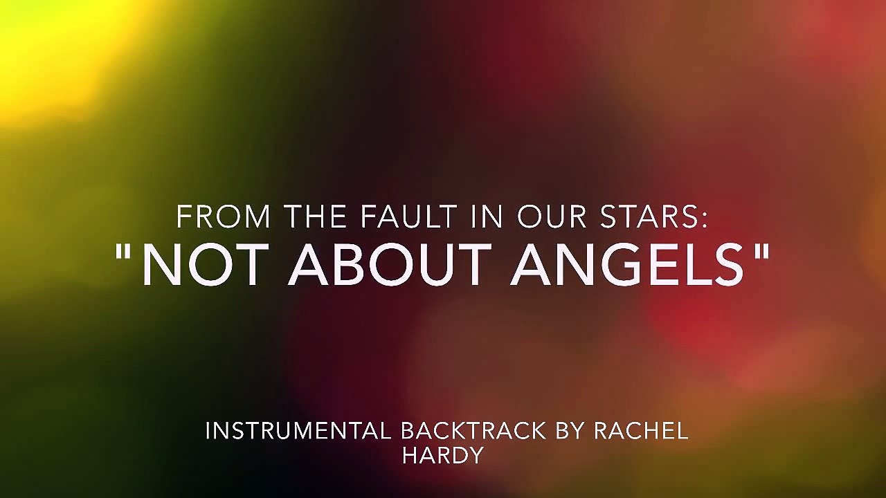 "Not About Angels" Instrumental / karaoke piano back track with lyrics Birdy TFiOS