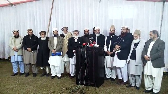 امیر جماعت اسلامی سراج الحق کی مدارس کے ایشو پر میڈیا سے گفتگو