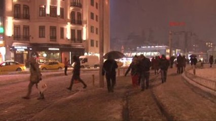Taksim'den Kar Manzaraları