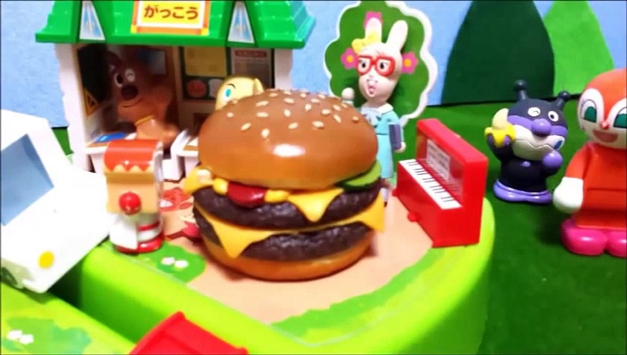 アンパンマン ♥ アニメ 映画 チーズが学校に行く バイキンマンがビックに。。。！？ Anpanman School Toys