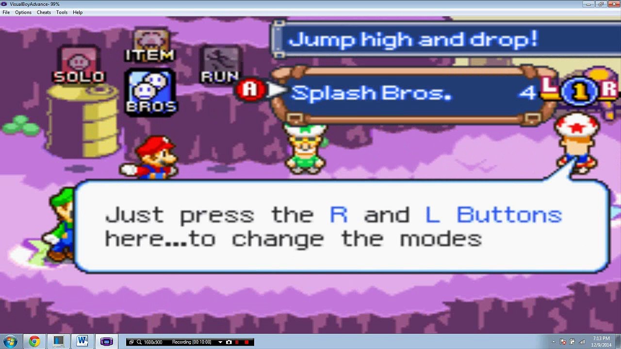 LP# 5: Mario and Luigi superstar saga ep 3(Nintendo gameboy advance) HD 100%