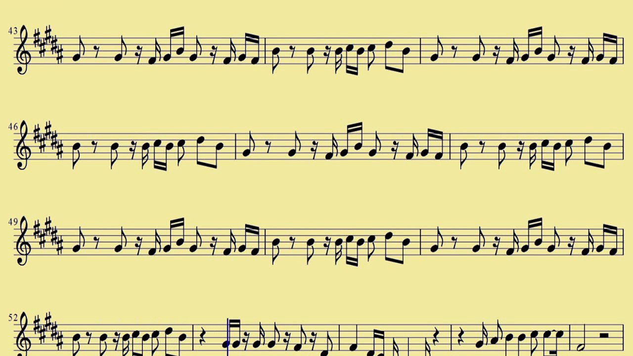 [ Alto ] Sax Wake Me Up - Avicii