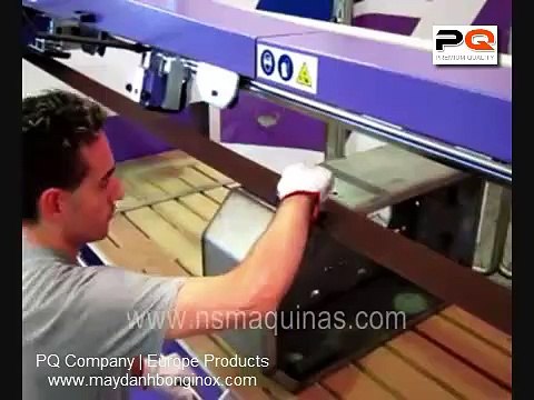 Máy đánh bóng inox mặt phẳng, đánh bóng tự động sản lượng lớn www maydanhbonginox com