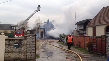 Incendie dans une maison