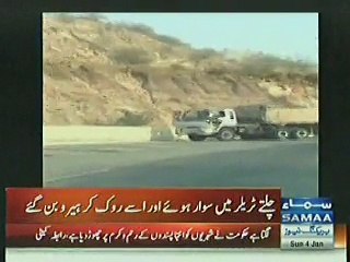 Pakistani brave man Athar Ali Yad saved and stopped brake fail truck 22 wheeler on M-2 (proud man)