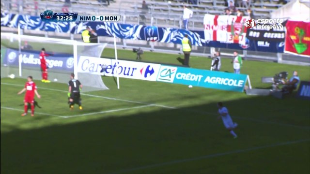 Veja os gols de Nimes x Monaco pela Copa da França