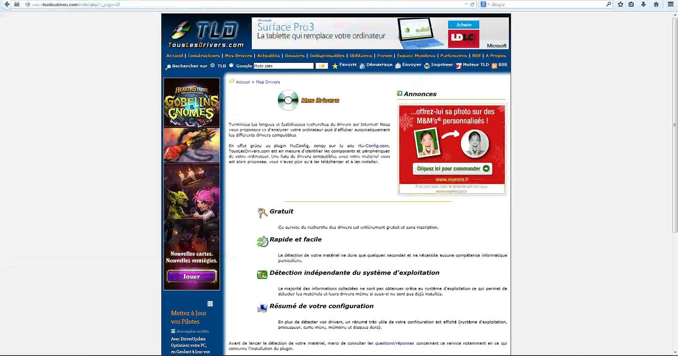 TUTO Retrouvé vos drivers