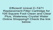 Unicel C-7471 Replacement Filter Cartridge for 105 Square Foot Clean and Clear Plus, Waterway Crystal Water Review