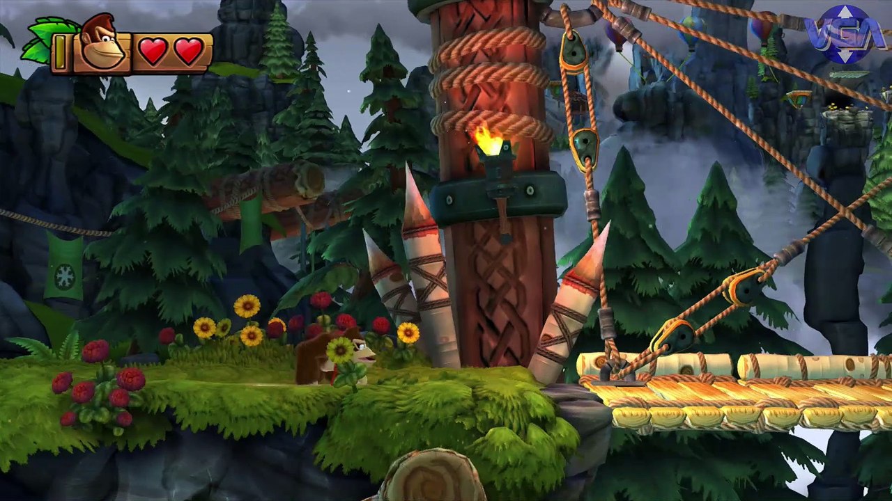 Donkey Kong country 2-5 Dangereux Dirigeables Nintendo Wii u 2014
