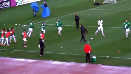 ΑΕΚ-Ομόνοια Λεάντρο προθέρμανση