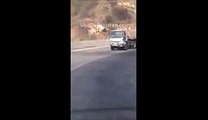 Pakistani Brave Man Stops 22 Wheeler Brake-Failed Truck on Motorway His Life