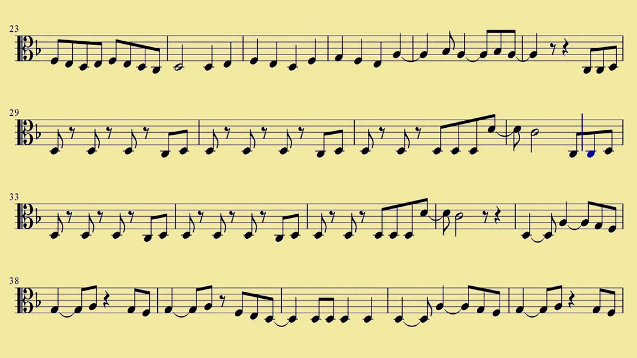 [ Viola ] My Songs Know What You Did In The Dark  - Fall Out Boy  - www.downloadsheetmusic.com.br