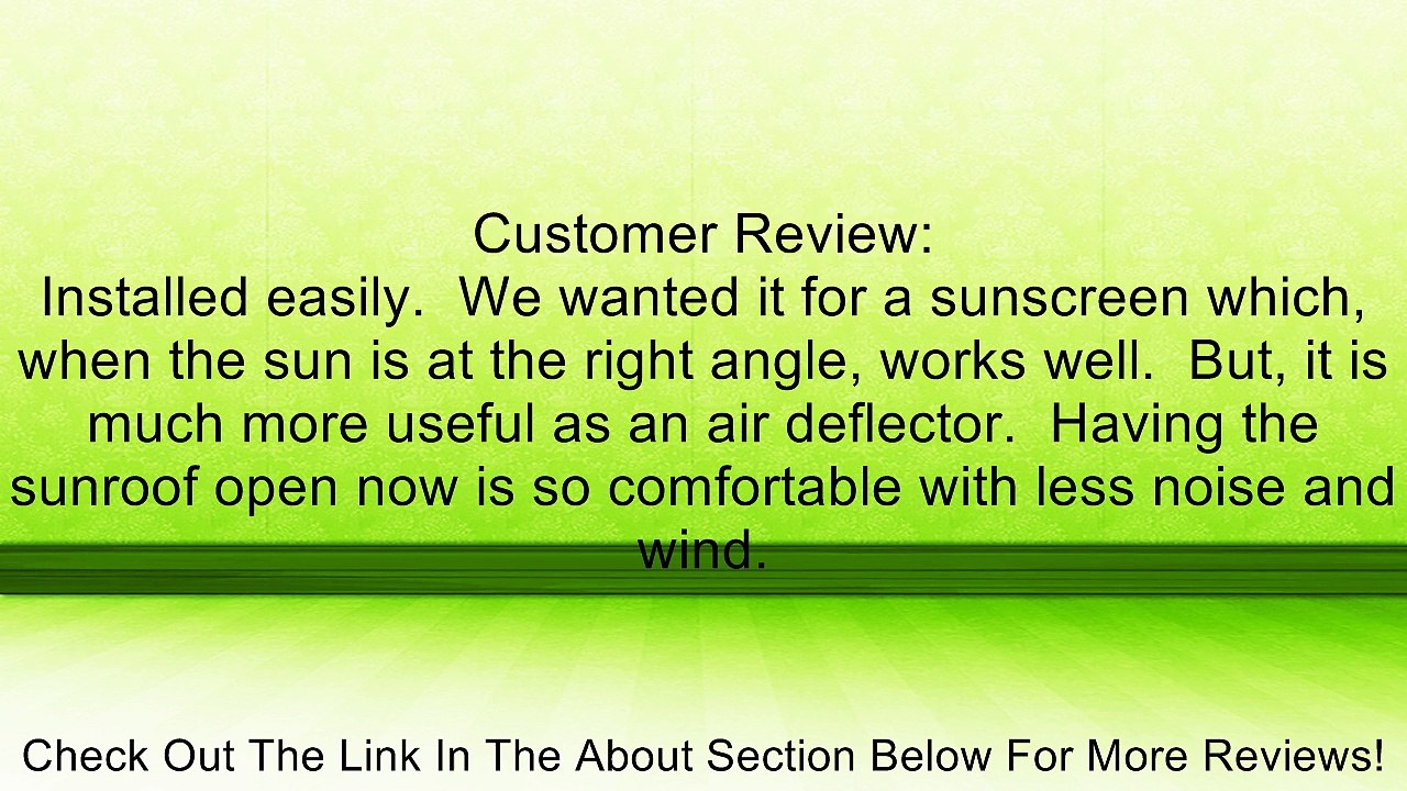 Subaru Moonroof Air Deflector Outback, Legacy F541SAJ000 Review