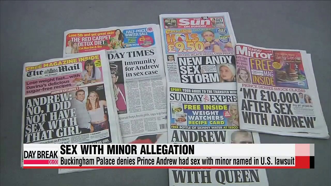 Buckingham Palace denies Prince Andrew sex claims