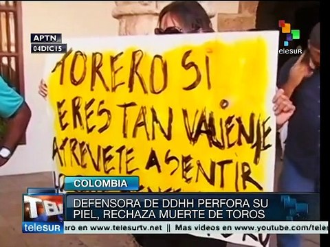 Activista se clava 2,500 agujas, protesta contra corridas de toros