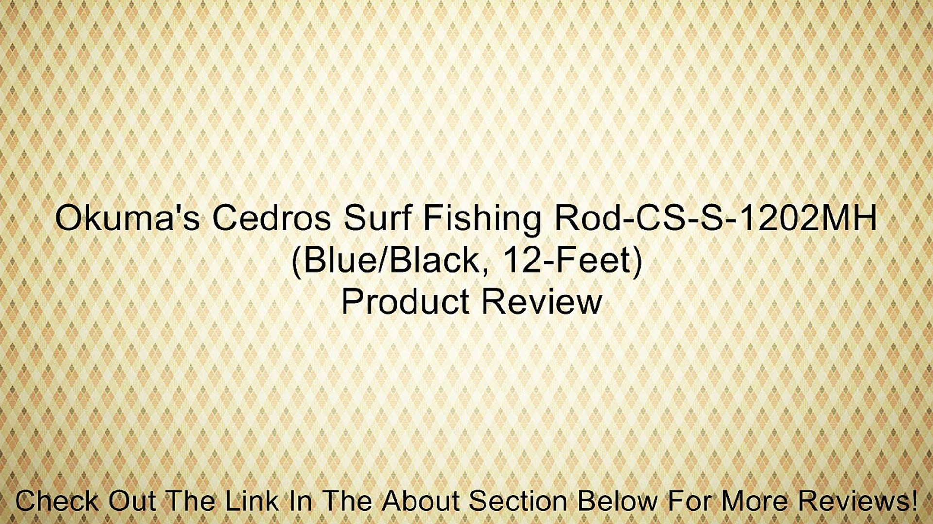 Okuma S Cedros Surf Fishing Rod Cs S 1202mh Blue Black 12 Feet Review Video Dailymotion