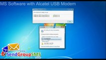 Alcatel USB Modem: How to send Bulk messages