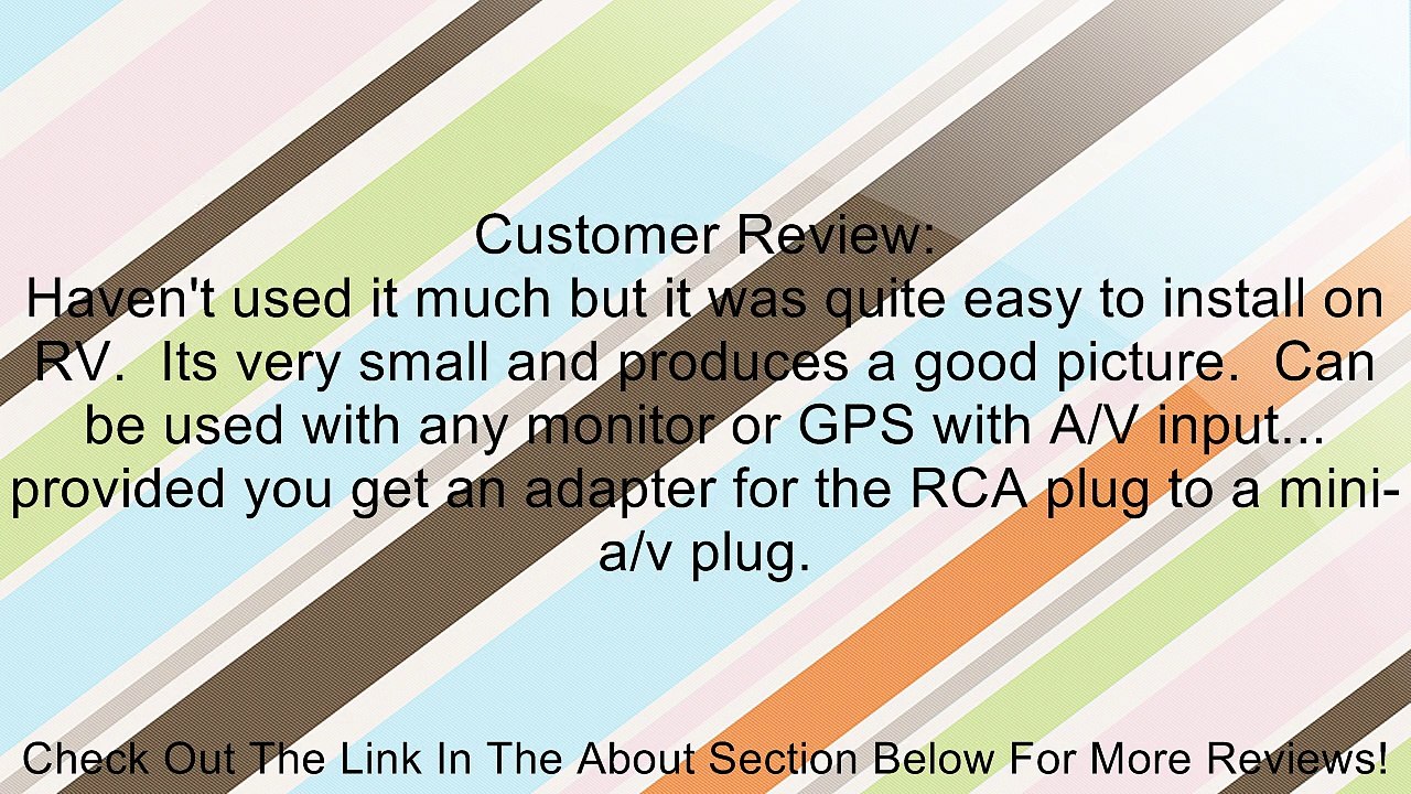 HDE E336 Waterproof Rear Vehicle Backup Camera With 170 degree Viewing Angle Review