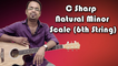 How To Play - C Sharp Natural Minor Scale (6th String) - Guitar Lesson For Beginners