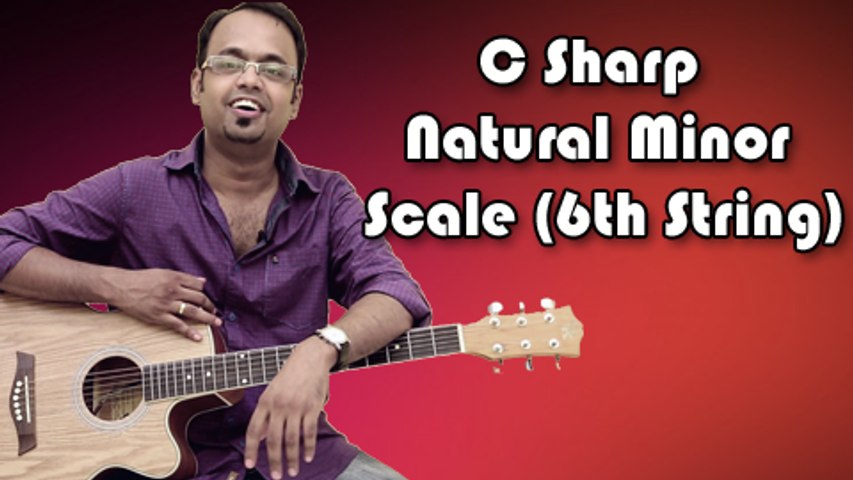 How To Play - C Sharp Natural Minor Scale (6th String) - Guitar Lesson For Beginners