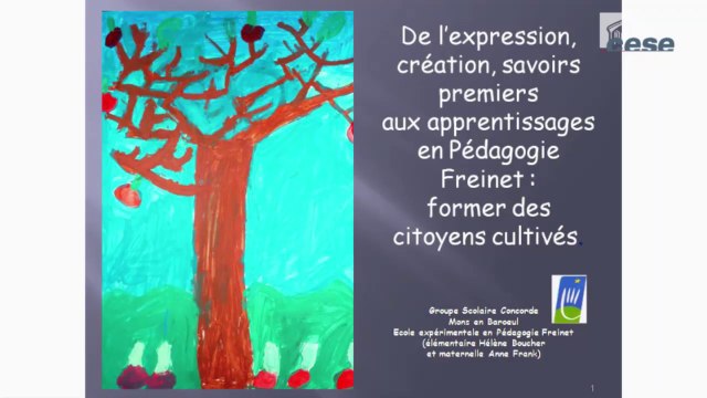 Audition d'enseignants de l'école Freinet de Mons-en-Baroeul et Mme REUTER, chercheuse à Lille - cese
