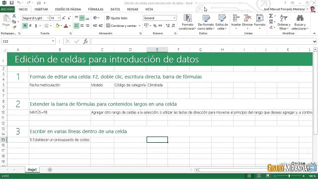 04.02 Edición de celdas para introducción de datos