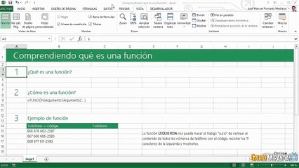 07.01 Comprendiendo qué es una función de Excel