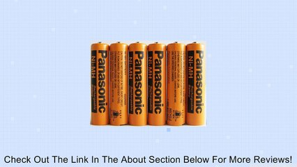 Panasonic NiMH AAA Rechargeable Battery for Cordless Phones x six 6 aaa 700 mah 1.2v batteries Review