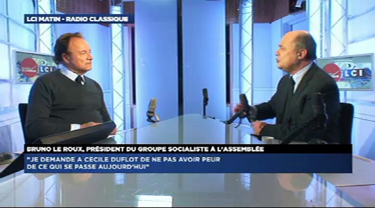 Bruno Le Roux, invité de Guillaume Durand avec LCI