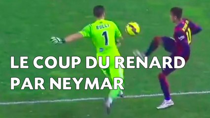 Neymar tente un but de renard contre la Real Sociedad