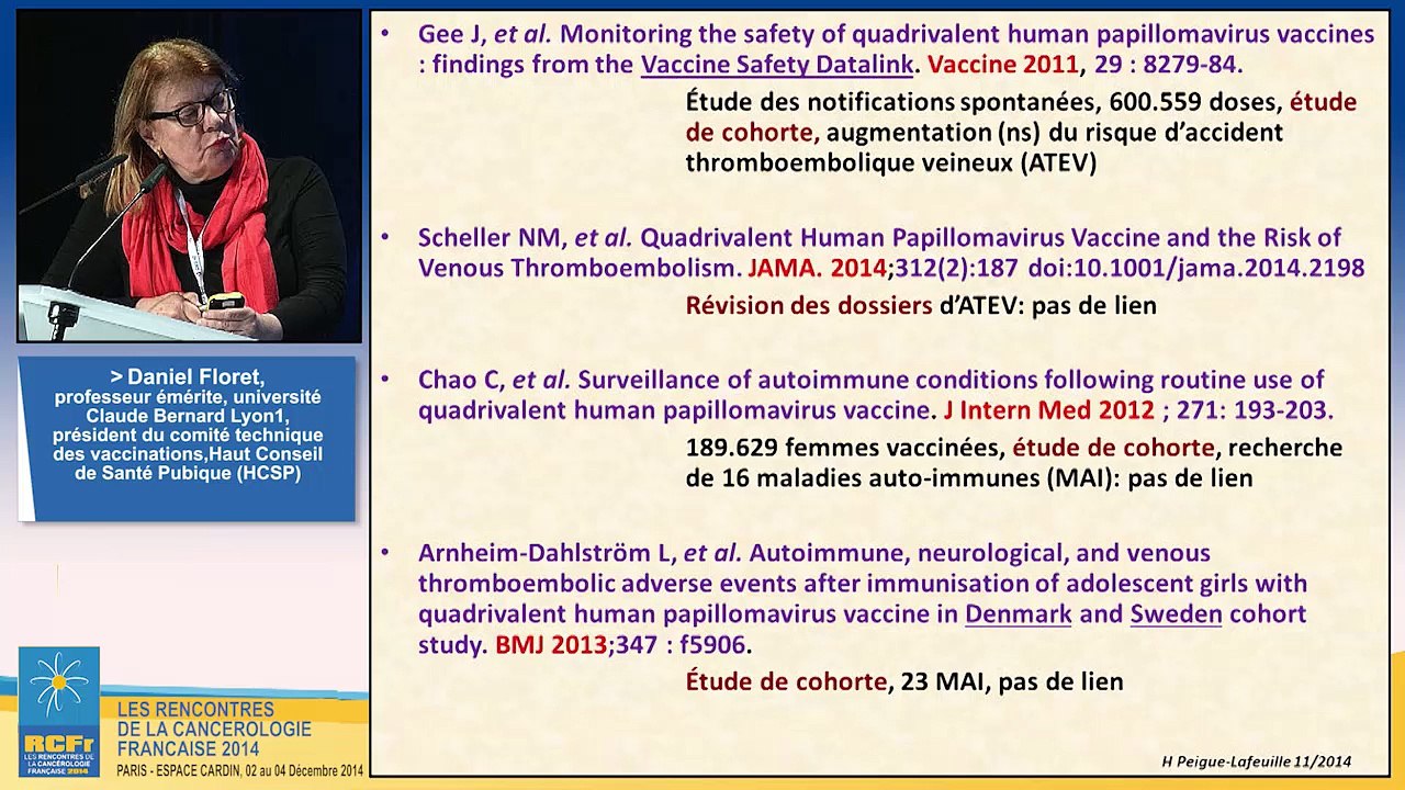 Vaccins contre le papillomavirus humain (HPV) et cancers
