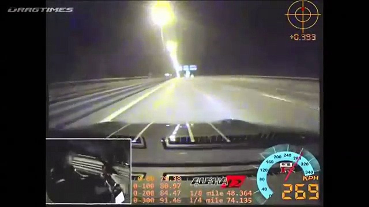 Lamborghini Gallardo vs Nissan GT-R vs Police