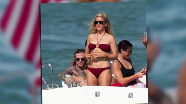 Ellie Goulding Heats Up Miami in a Red Bikini