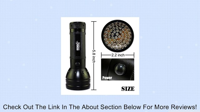Esco-Lite 395 nM 51 UV Ultraviolet LED flashlight Blacklight 3 AA Battery Review