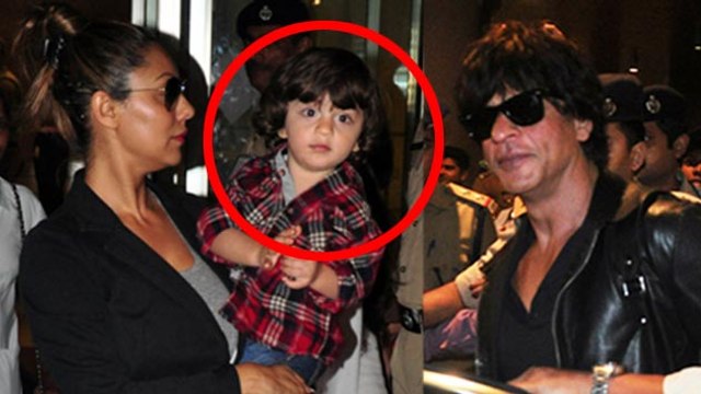 Shahrukh, Gauri SPOTTED With AbRam Suhana & Aryan At Airport