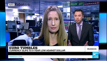 Greece jitters blamed for tumbling euro