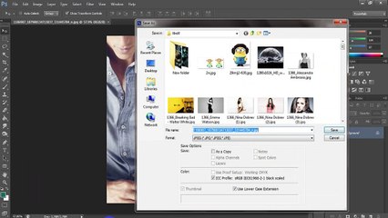 how to save a image in photoshop, Tutorial 1.2