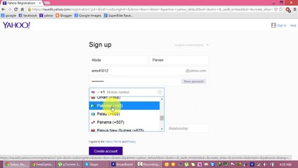 How to make a Yahoo Account.