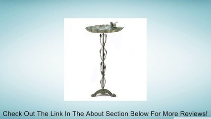 Gifts & Decor Verdigris Leaf Antique Style Outdoor Garden Birdbath Review