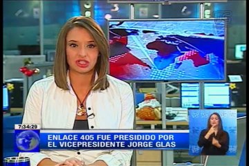 Enlace 405 fue presidido por el vicepresidente Jorge Glas